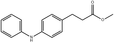 Benzenepropanoic acid, 4-(phenylamino)-, methyl ester 结构式