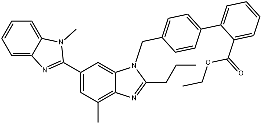 替米沙坦乙酯 结构式