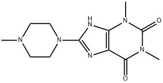 N(sup 1)-(8-Teofillina)-N(sup 4)-metilpiperazina [Italian] 结构式