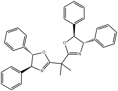 Oxazole, 2,2'-(1-methylethylidene)bis[4,5-dihydro-4,5-diphenyl-, (4S,4'S,5S,5'S)- 结构式