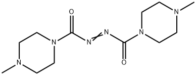 diazenedicarboxylic acid bis(N'-methylpiperazide) 结构式