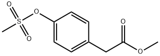 Benzeneacetic acid, 4-[(methylsulfonyl)oxy]-, methyl ester 结构式