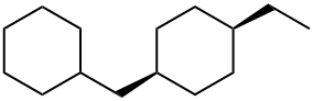 1α-(Cyclohexylmethyl)-4α-ethylcyclohexane 结构式