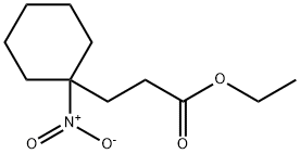 Cyclohexanepropanoic acid, 1-nitro-, ethyl ester 结构式