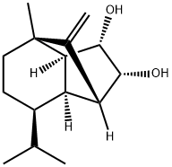 (1R,3aβ,7aβ)-Octahydro-4-methyl-8-methylene-7α-isopropyl-1α,4α-methano-1H-indene-2β,3β-diol 结构式