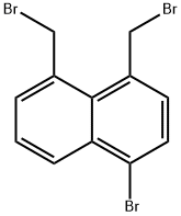 Naphthalene, 1-bromo-4,5-bis(bromomethyl)- 结构式