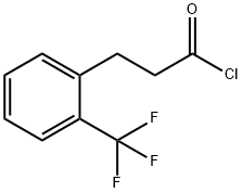 Benzenepropanoyl chloride, 2-(trifluoromethyl)- 结构式