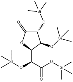 Gluconic acid, 2,3,5,6-tetrakis-O-(trimethylsilyl)-, lactone 结构式