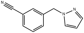 3-[(吡唑-1-基甲基)]苯甲腈 结构式