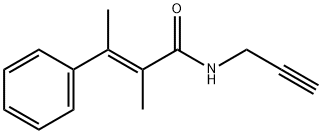 α,β-Dimethyl-N-(2-propynyl)cinnamamide 结构式