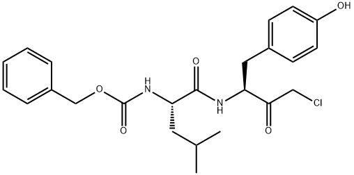 carbobenzyloxyleucyl-tyrosine chloromethyl ketone 结构式