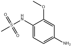 N-(4-氨基-2-甲氧基苯基)甲磺酰胺 结构式