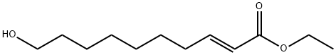 HYDROXYDEC-2-ENOIC ACID ETHYL ESTER, (E)-10-(SH) 结构式