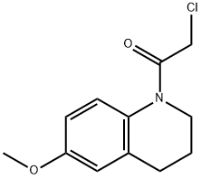 2-氯-1-(6-甲氧基-1,2,3,4-四氢喹啉-1-基)乙-1-酮 结构式