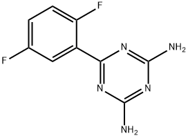 2,4-DIAMINO-6-(2,5-DIFLUOROPHENYL)-1,3,& 结构式