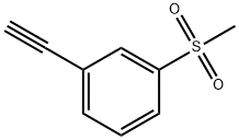 1-乙炔基-3-甲磺酰基苯 结构式