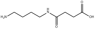 Butanoic acid, 4-[(4-aminobutyl)amino]-4-oxo- 结构式