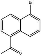 1-(5-溴代萘-1-基)乙烷-1-酮 结构式