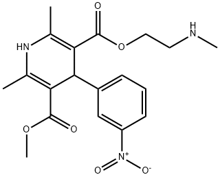 尼卡地平甲基氨基衍生物 结构式