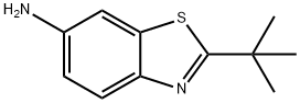 2-叔-丁基-1,3-苯并噻唑-6-胺 结构式
