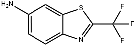 6-氨基-2-(三氟甲基)苯并噻唑 结构式