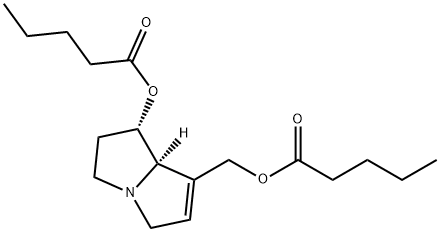 (1S,7aR)-2,3,5,7a-Tetrahydro-1β-hydroxy-1H-pyrrolizine-7-methanol divalerate 结构式