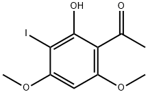 2-羟基-3-碘-4,6-二甲氧基苯乙酮 结构式