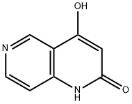 4-羟基-1H-1,6-萘啶-2-酮 结构式