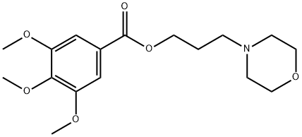 3-Morpholinopropyl=3,4,5-trimethoxybenzoate 结构式