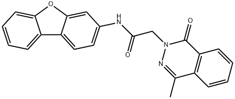 2(1H)-Phthalazineacetamide,N-dibenzofuran-3-yl-4-methyl-1-oxo-(9CI) 结构式