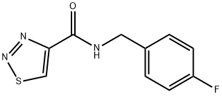 1,2,3-Thiadiazole-4-carboxamide,N-[(4-fluorophenyl)methyl]-(9CI) 结构式