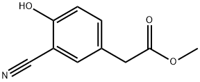 2-(3-氰基-4-羟基苯基)乙酸甲酯 结构式