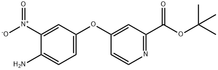 2-Pyridinecarboxylic acid, 4-(4-amino-3-nitrophenoxy)-, 1,1-dimethylethyl ester 结构式