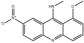 9-Acridinamine, 1-methoxy-N-methyl-7-nitro- 结构式