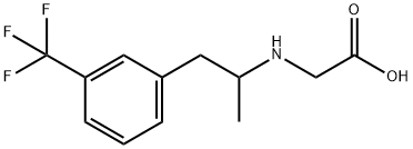 1-(3-trifluoromethylphenyl)-2-(2-carboxymethyl)aminopropane 结构式