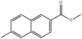 6-甲基-2-萘甲酸甲酯 结构式