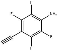 4-乙炔基-2,3,5,6-四氟苯胺 结构式