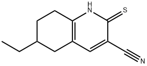 3-Quinolinecarbonitrile,6-ethyl-1,2,5,6,7,8-hexahydro-2-thioxo-(9CI) 结构式