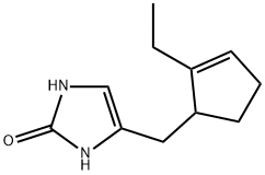 2H-Imidazol-2-one,4-[(2-ethyl-2-cyclopenten-1-yl)methyl]-1,3-dihydro-(9CI) 结构式