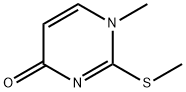 4(1H)-Pyrimidinone, 1-methyl-2-(methylthio)- 结构式