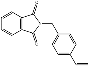 N-[(4-乙烯基苯基)甲基]邻苯二甲酸酰亚胺 结构式