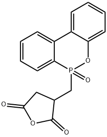 二氢-3-[(6-氧化物-6H-二苯并[C,E][1,2]氧杂磷杂己环-6-基)甲基]-2,5-呋喃二酮 结构式