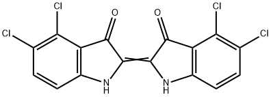 4,4',5,5'-Tetrachloro-Δ2,2'(3H,3'H)-bi[1H-indole]-3,3'-dione 结构式