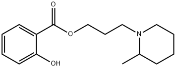 3-(2-Methylpiperidino)propyl=o-hydroxybenzoate 结构式