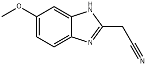 2-(氰基甲基)-5-甲氧基苯并咪唑 结构式