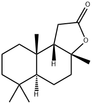 Naphtho[2,1-b]furan-2(1H)-one, decahydro-3a,6,6,9a-tetramethyl-, (3aR,5aS,9aS,9bS)- 结构式