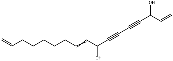 1,9,16-Heptadecatriene-4,6-diyne-3,8-diol 结构式