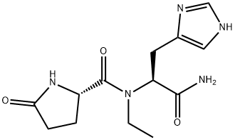 pyroglutamylhistidyl-N-ethylamide 结构式