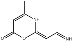 6H-1,3-Oxazin-6-one, 2,3-dihydro-2-(iminoethylidene)-4-methyl-, (2E)- (9CI) 结构式