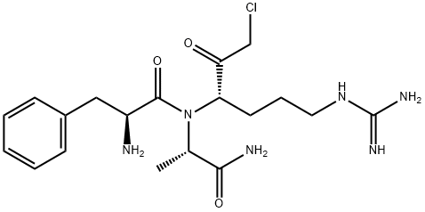phenylalanyl-alanyl-arginine chloromethyl ketone 结构式